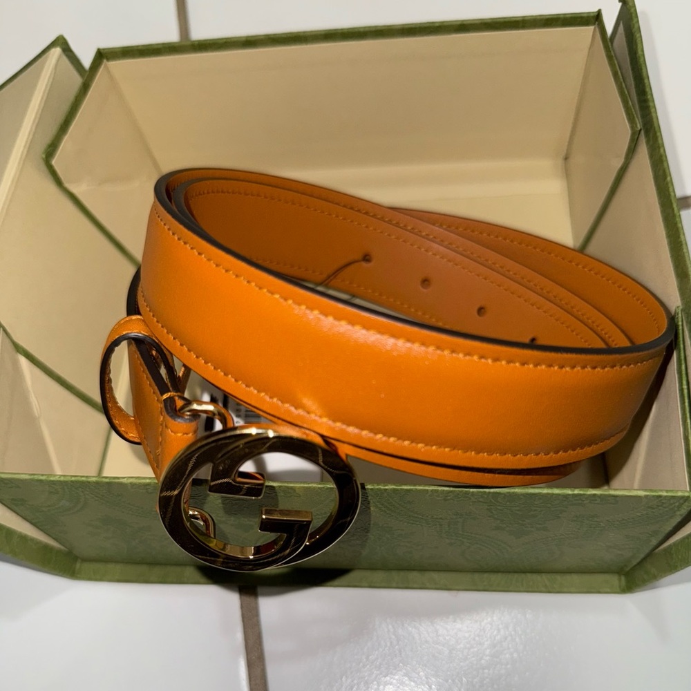 Gucci Blondie Belt Cognac 115cm - Picture 2 of 7